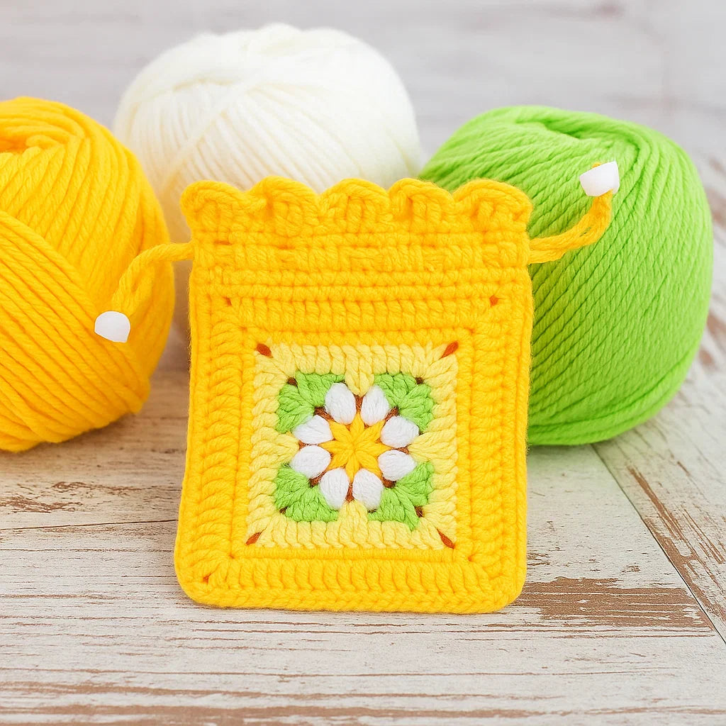 Crochet Flower Purse Kit