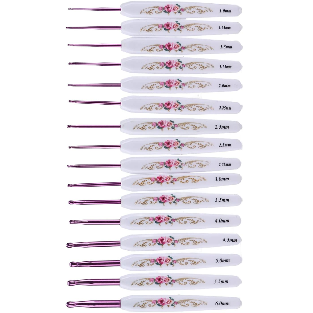 Crochet Hook Set 16 Pcs with Case